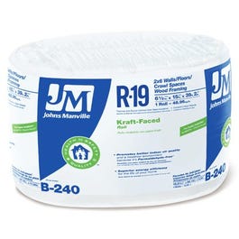 R19 Kraft Fiberglass Insulation, 6.5 x 15-In. x 39' 2