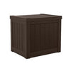 Deck Box, Java Resin, Small, 22-Gallon Capacity