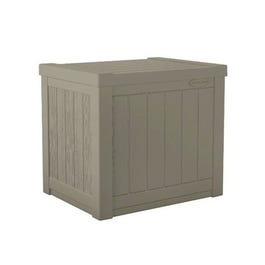 Deck Box, Light Taupe Resin, Small, 22-Gallon Capacity