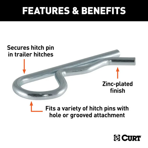 Curt Hitch Clips Zinc