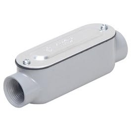 Rigid/IMC Conduit Fitting, Threaded Body, Die-Cast Aluminum, 1/2-In.