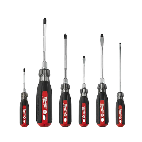 Milwaukee Cushion Grip Screwdriver Kit - 6 PC