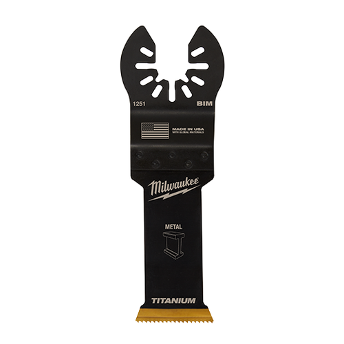 Milwaukee® Open-Lok™ 1-1/8 Titanium Enhanced Bi-Metal Metal Blade 1pk