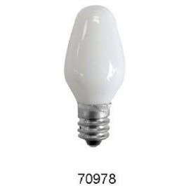 Incandescent Night Light Bulb, White, 7-Watts, 4-Pk.