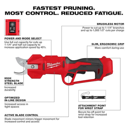 Milwaukee M12™ Brushless Pruning Shears