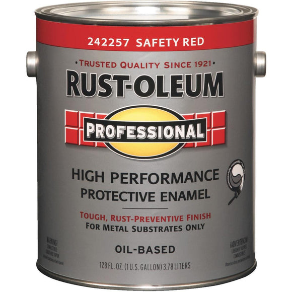 Rust-Oleum Gloss VOC for SCAQMD Professional Enamel, Safety Red, 1 Gal.