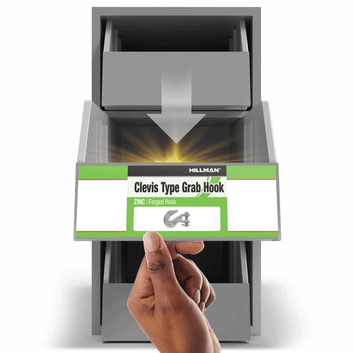 Hillman Hardware Essentials G43 Forged Steel Clevis Grab Hook Zinc