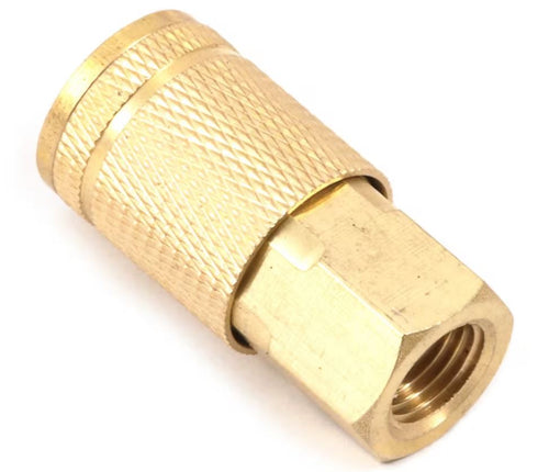 Forney Tru-Flate Style Coupler, 1/4 in x 1/4 in FNPT