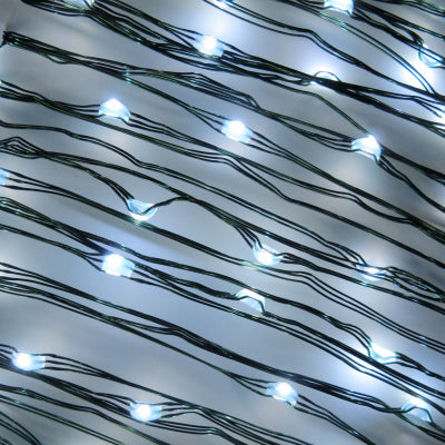 Sylvania LED Micro Dot Christmas String Lights, Cool White, 3 Functions, Timer/Battery Operated