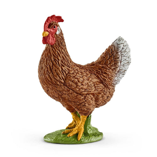 Schleich Farm World Hen Toy Brown