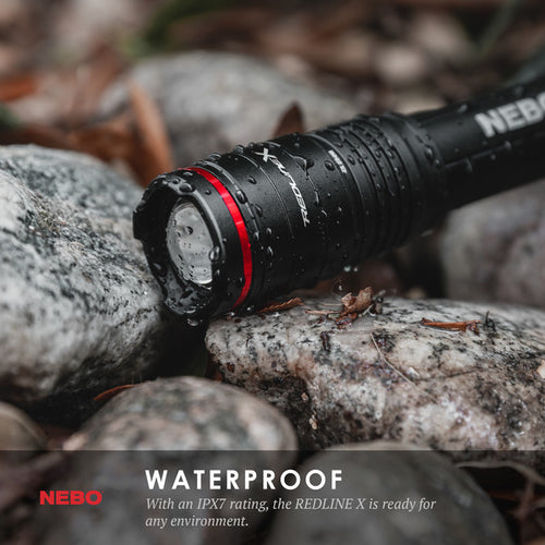 Nebo Redline X Rechargeable LED Flashlight with 1,800 Lumen Turbo Mode