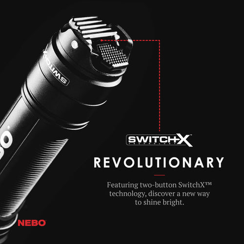 Nebo Redline X Rechargeable LED Flashlight with 1,800 Lumen Turbo Mode