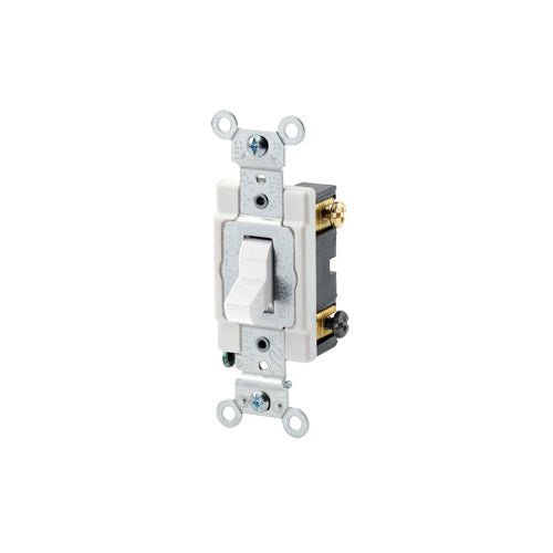 Leviton 20 Amp, Toggle Switch, Double-Pole, Quiet Switch, Commercial Spec Grade