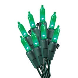 Christmas LED Light Set, Mini, Green, 100-Ct.