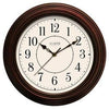 Faux Wood Wall Clock, 12-In.