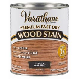 Fast Dry Interior Wood Stain, Oil-Based, Light Walnut, 1-Qt.