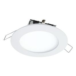 LED Retrofit Trim Kit Light Fixture, Direct-Mount, White, Round, 4-In.