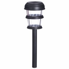 3-Tier Solar Path Light, Black Plastic