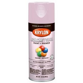 COLORmaxx Spray Paint + Primer, Gloss Ballet Slipper, 12-oz.