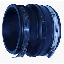 Flexible Coupling, For Asbestos/Cement/Ductile Iron/Cast Iron/Plastic, 4 x 4-In.