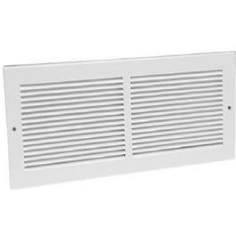 10 x 6-Inch White Sidewall Return Air Grille