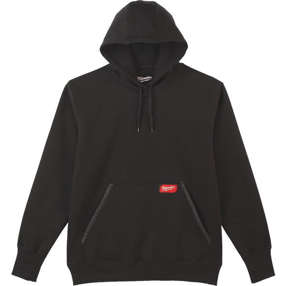 Milwaukee XL Black Heavy-Duty Pullover Hooded Sweatshirt
