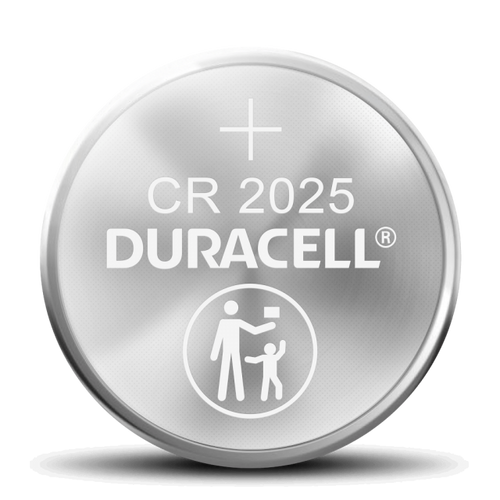 Duracell CR 2025 Lithium Coin Battery with Bitter Coating